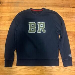 Banana Republic preppy navy crewneck